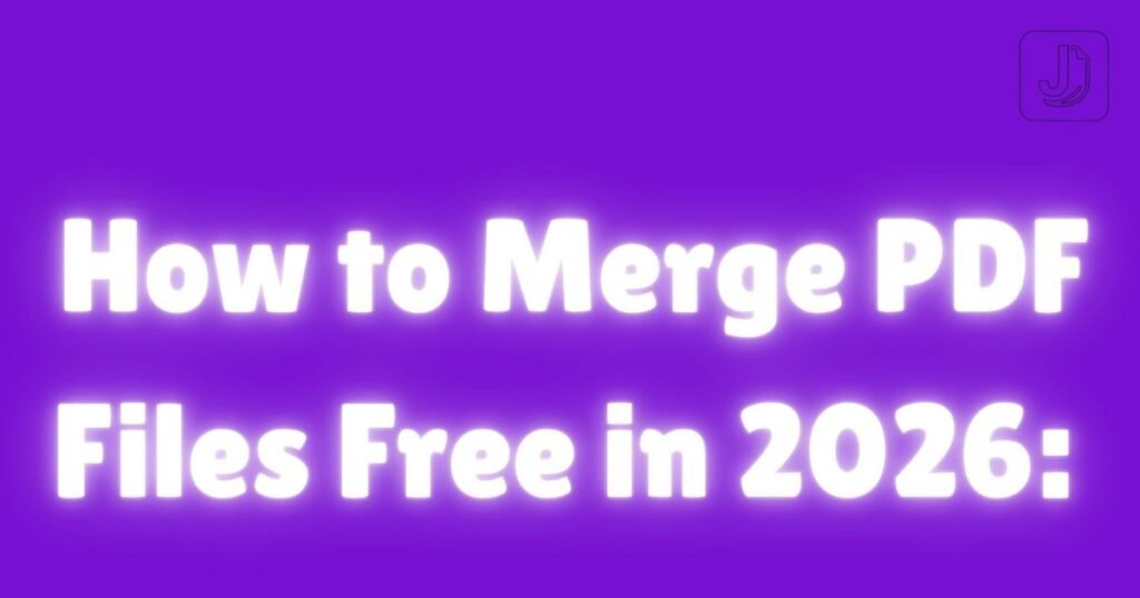 How to merge pdf files free in 2026